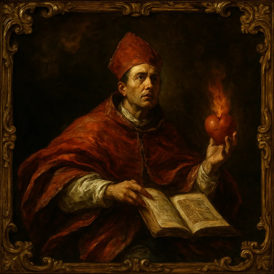 Baroque portrait of Augustine of Hippo